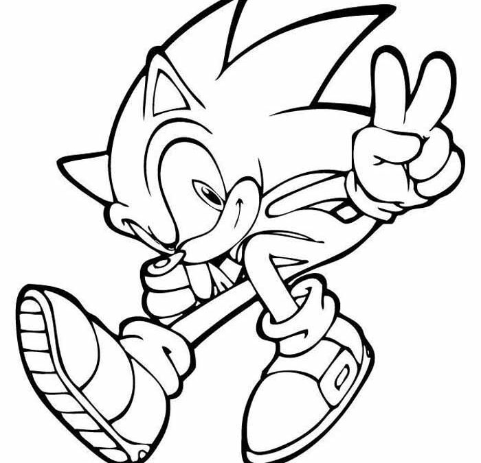 Sonic para colorir